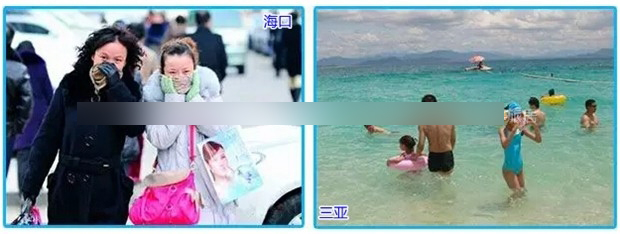 2012年12月31日，海口与三亚气温对比图
